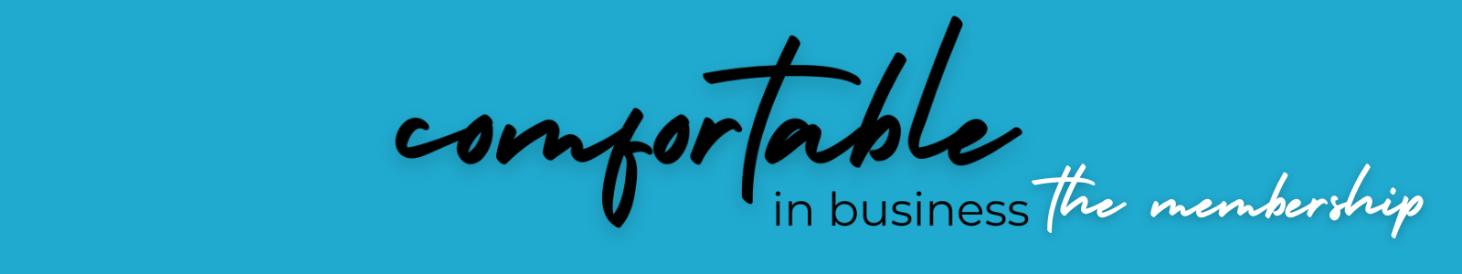 Logo for Comfortable in Business